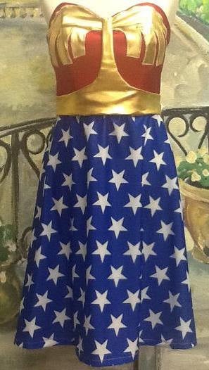 Wonder Woman Full Costume with bra cups sewed – Parisian Bridal EP